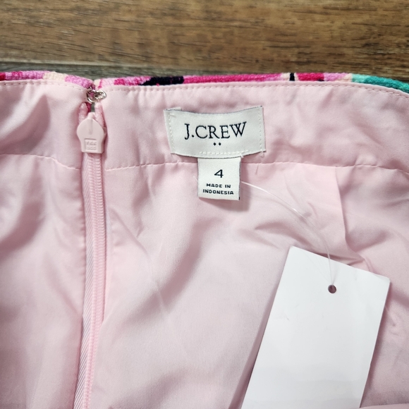 J.CREW Printed Tropical Floral Basket weave Pencil Skirt Size 4 - Picture 7 of 10